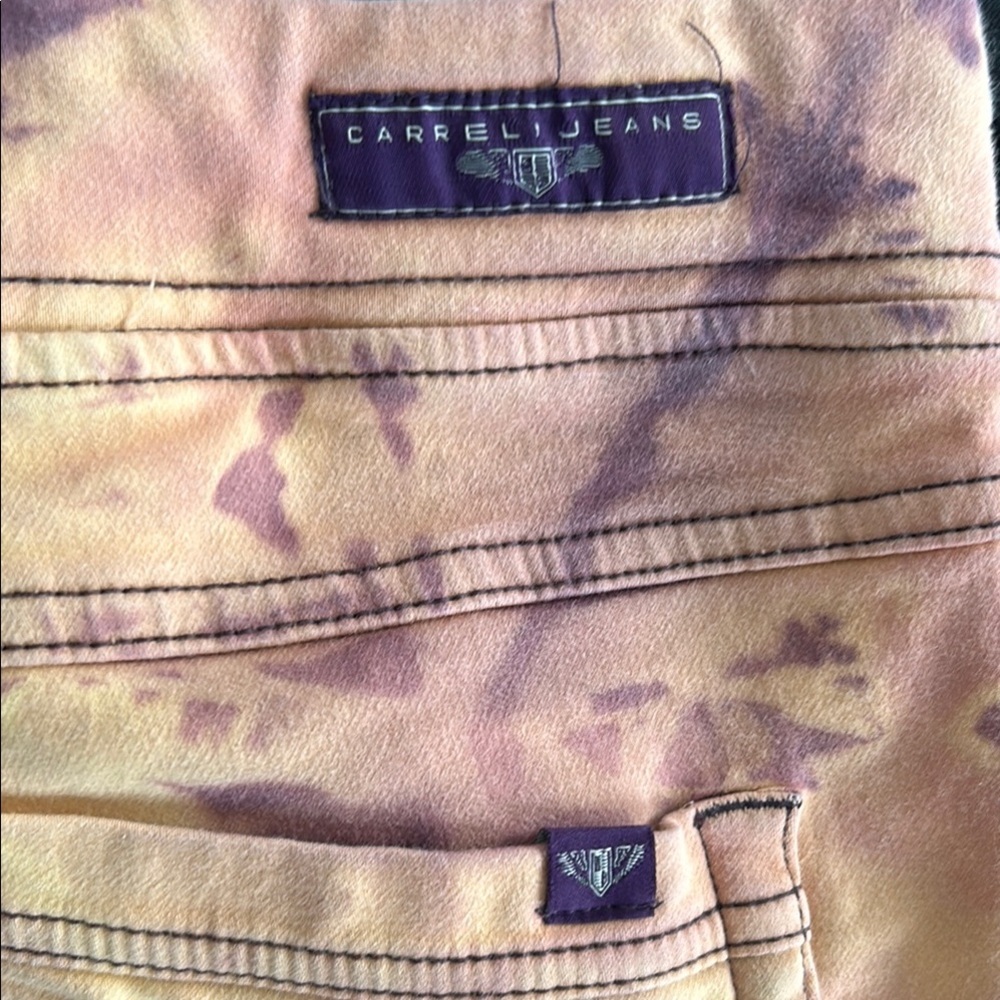 Orange and Purple Tie-Dye Leggings - Picture 6 of 6